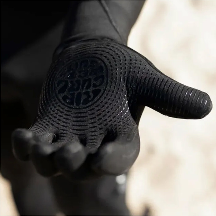 2024 Rip Curl Flashbomb 3/2mm 5 Finger Neoprene Gloves WGL1CF -Black